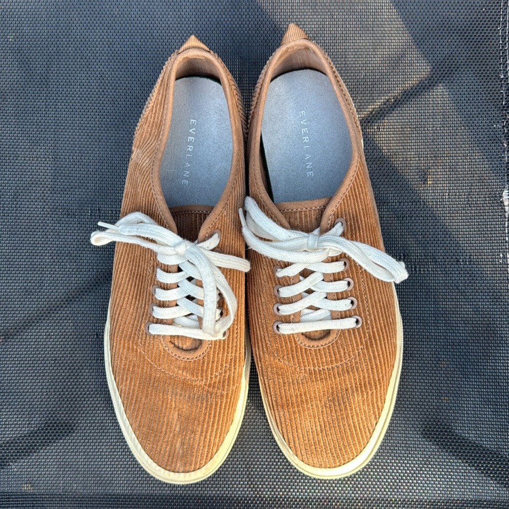 Everlane Corduroy Sneakers in Brown Sz 11 - Picture 8 of 11